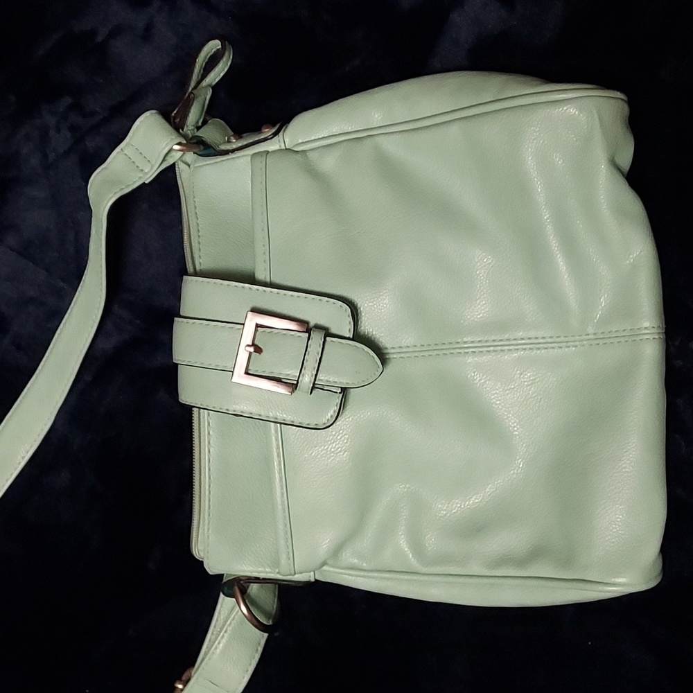 Mint green crossbody purse